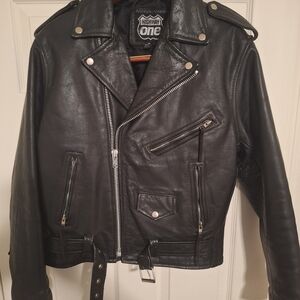 Black Leather Motorcycle Jacket